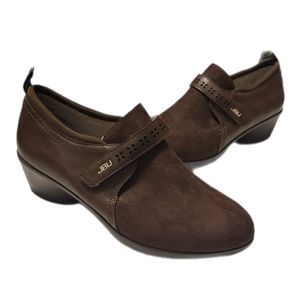 JBU By Jambu Gail Womens size 6.5 Brown Slip On Monk Strap Loafer Shoes-like new